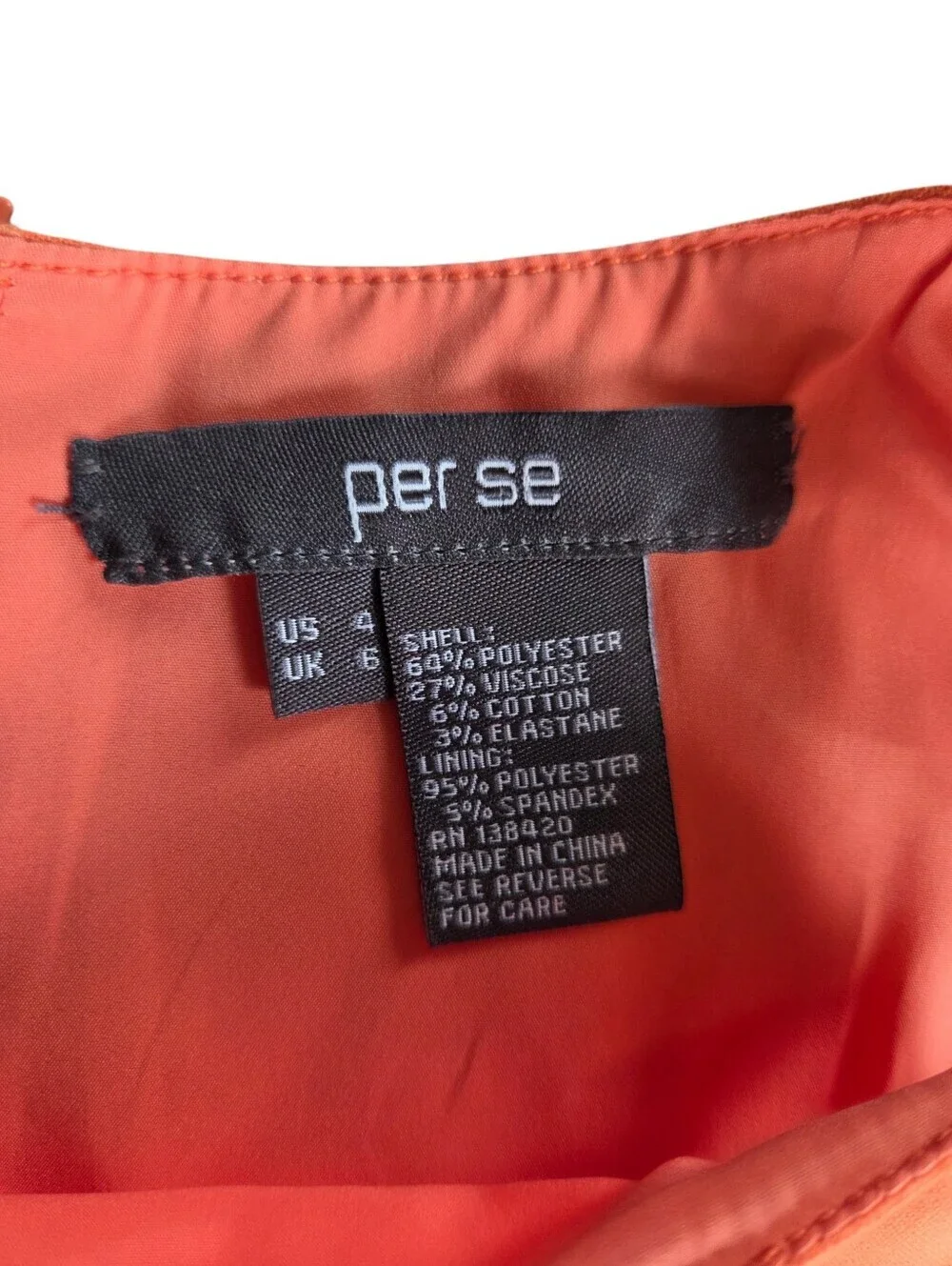 Per Se Coral Button-Front Belted Dress 4
